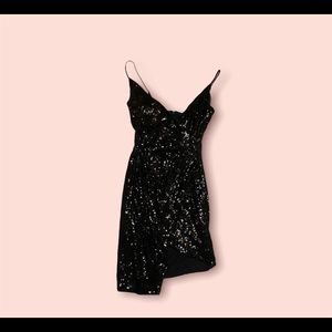 Sparkle mini black dress